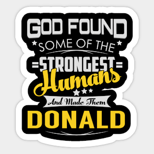 DONALD Sticker